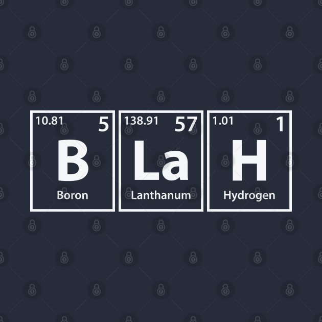 Blah (B-La-H) Periodic Elements Spelling by cerebrands