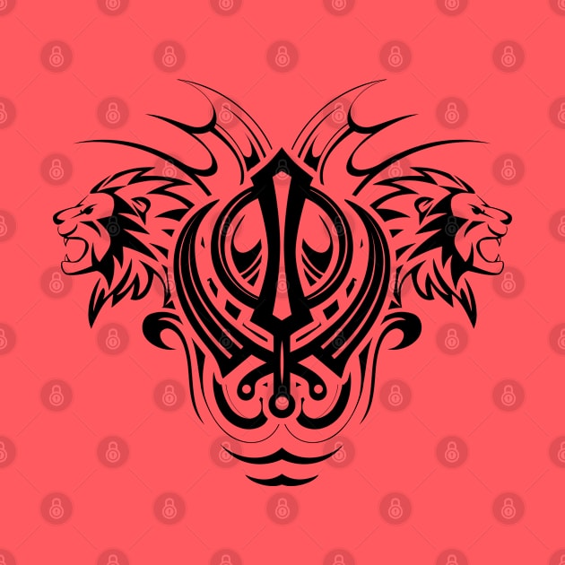 Decorative Sikh Khanda symbol by Nartissima