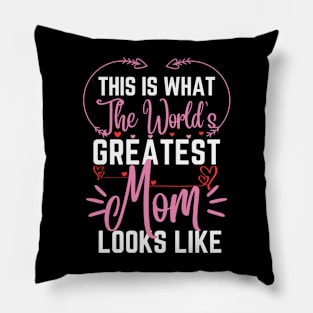 Best Mom Best Mother-This is what the world's greatest mom looks like-woman Pillow