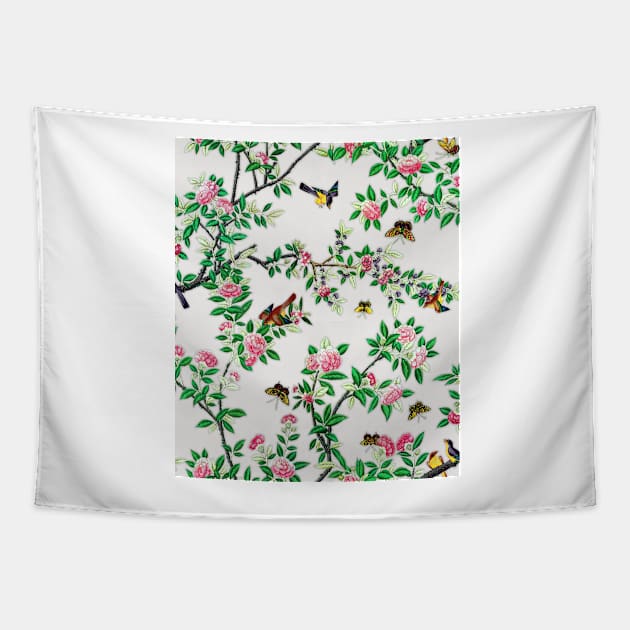 Chinoiserie Ivory Tapestry by BonniePhantasm