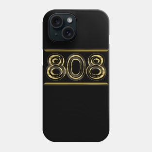 808 Drum Machine Gold Design - Electronic Music Fan Art Phone Case