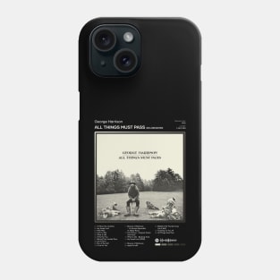 George Harrison - All Things Must Pass Tracklist Album Phone Case
