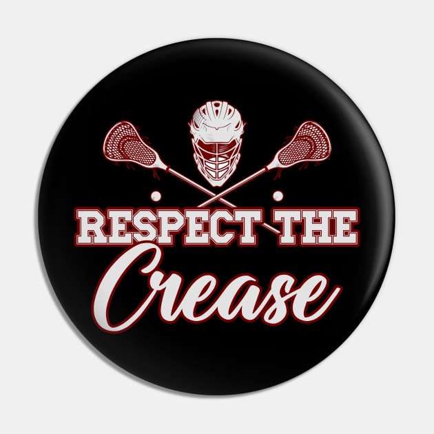 Respect The Crease Lacrosse Pin by NatalitaJK