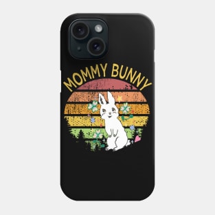 mommy bunny cute white bunny mom Phone Case