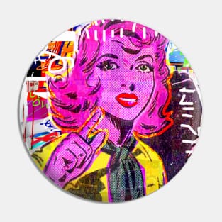 pop art girl Pin