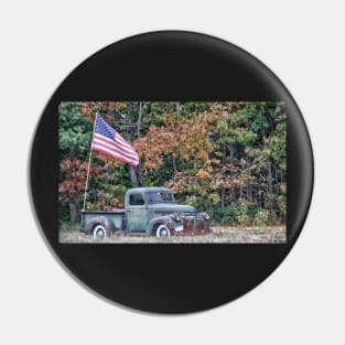 Old Glory Autumn Pin