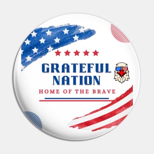 Grateful Nation Pin