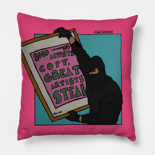 Piccaso Quote Pillow by XSociety