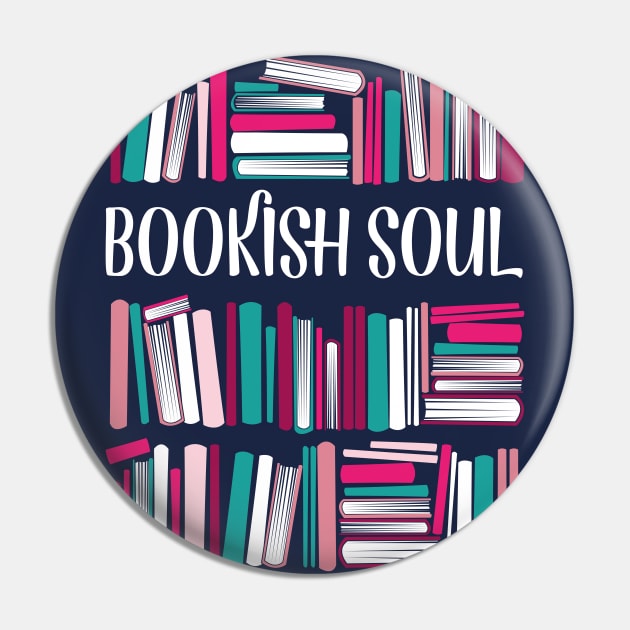 Bookish soul // oxford navy blue bookshelf background teal white fuchsia carissma and pastel pink books Pin by SelmaCardoso