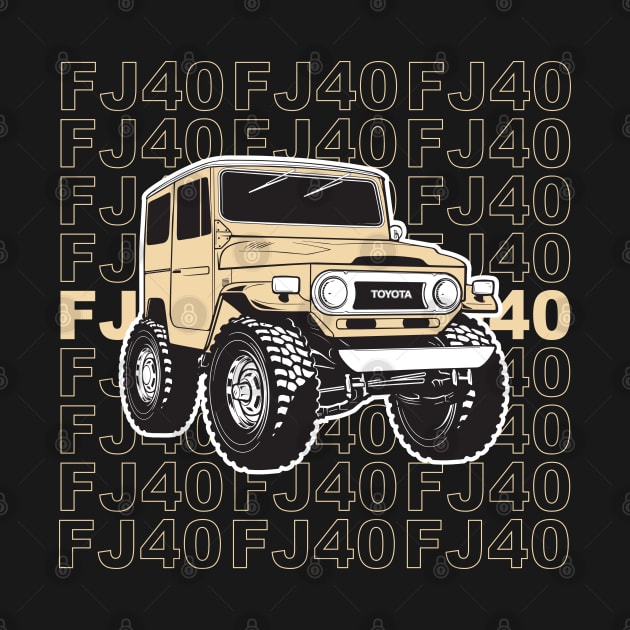 FJ40 Stacked in Tan by Bulloch Speed Shop