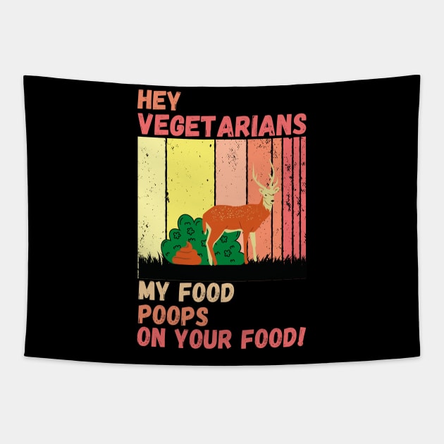 Anti Vegetarian Tapestry by maxdax