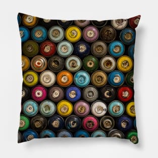 Spray Can and Graffiti Pillow