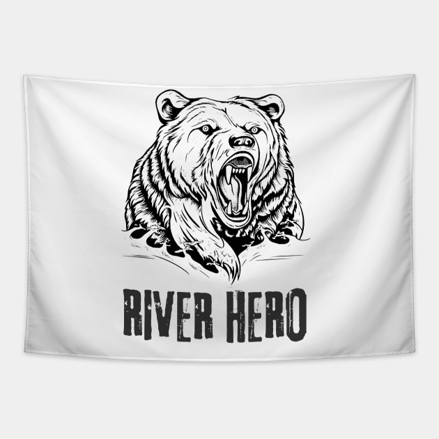 River hero Tapestry by GraphGeek