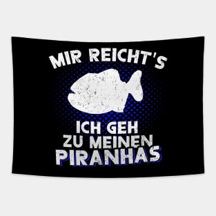 fleischfressender Fisch Lustiger Piranha Spruch Tapestry