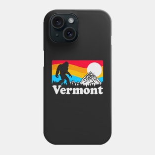 Vermont Bigfoot Sasquatch, Unique Cryptid Retro Phone Case