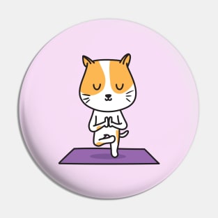 Yoga Cat Pin