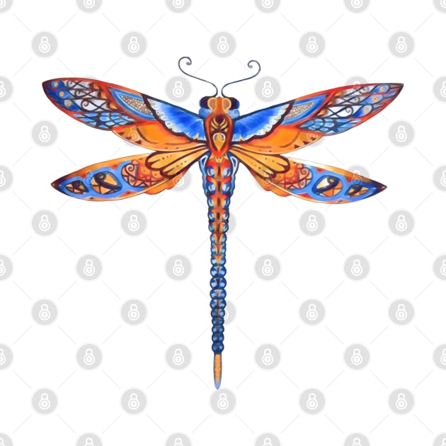 Dragonfly - Colorful by Fenay-Designs