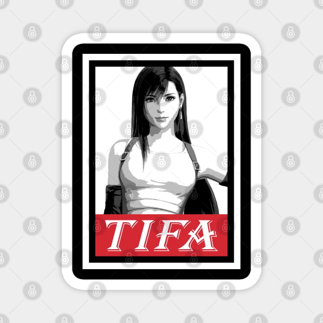 Tifa Remake Game Character Magnet by beardline