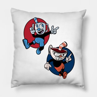 cuphead and mugman Pillow