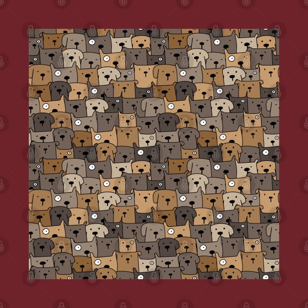 Cute Dog Seamless Patterns by labatchino