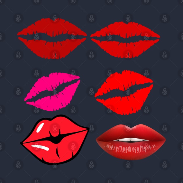 Kissing Lips, kissing, red rose lips, Kisses Mom, kisses girlfriend, kisses boyfriend, kisses Dad, kisses friends by johnnie2749