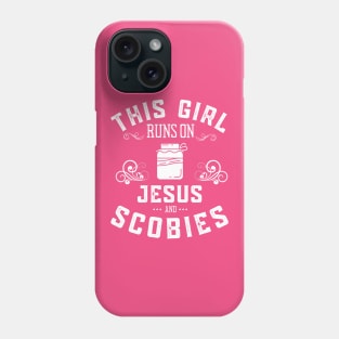 This Girl Runs On Jesus And Kombucha Scobies Phone Case