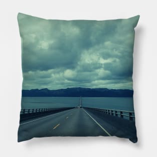 Endless Bridge Road Pillow