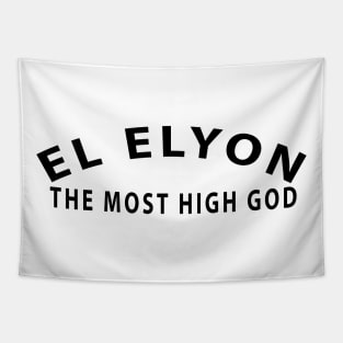 El Elyon Most High God Inspirational Christian Tapestry