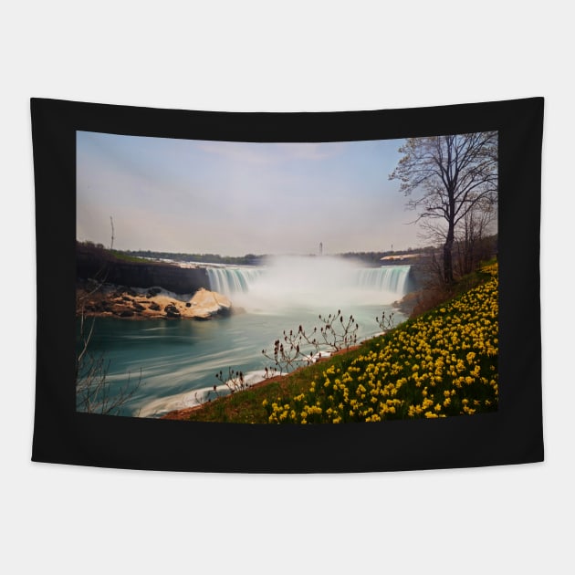 Niagara Falls Horseshoe falls Tapestry by WayneOxfordPh