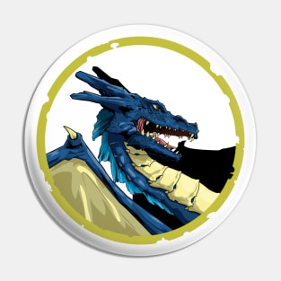 Cartoon Blue Dragon Pin