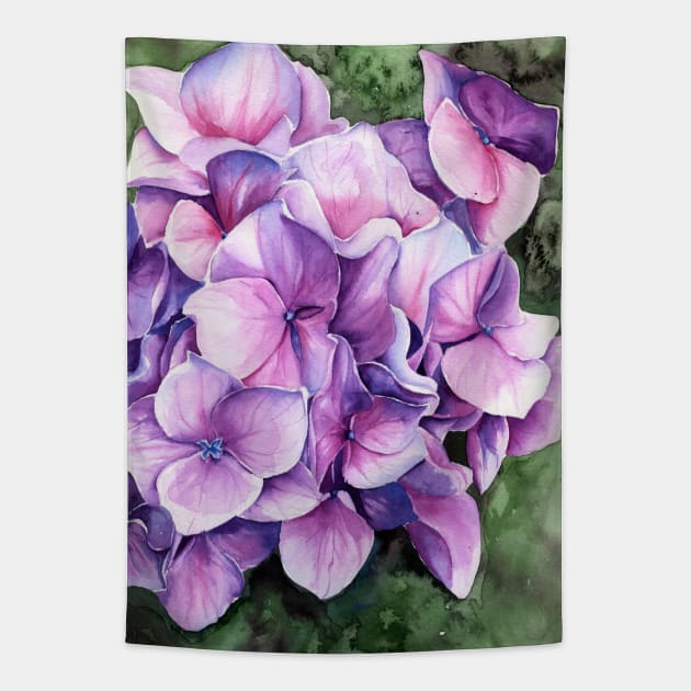 Flowers Tapestry by Kira Balan