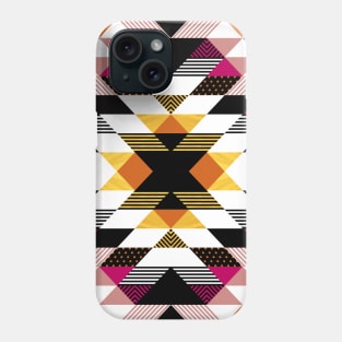 Gold And Magenta Tribal Pattern Phone Case