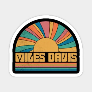 Graphic Miles Proud Name Davis Distressed Birthday Vintage Style Magnet