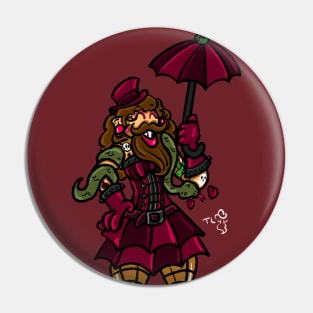 Bearded Lady Pin