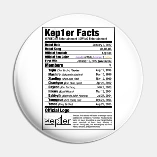 Kep1er Nutritional Facts 2 Pin