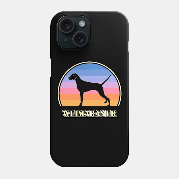 Weimaraner Vintage Sunset Dog Phone Case by millersye