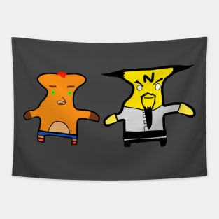 crash bandicoot and neo cortex Tapestry