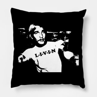 American Confused L-I-V-I-N Comedy Gift for Fans Lovers Pillow