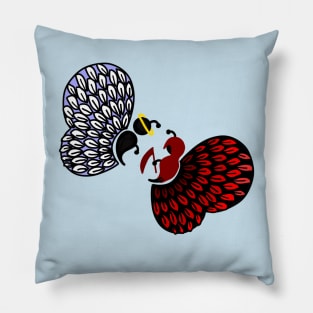 Angel vs. Reaper Semicolon Butterflies Pillow