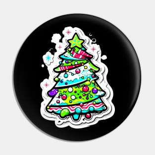 Kawaii Christmas Tree Pin