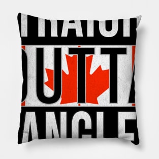 Straight Outta Langley - Gift for Canadian From Langley British Columbia Pillow