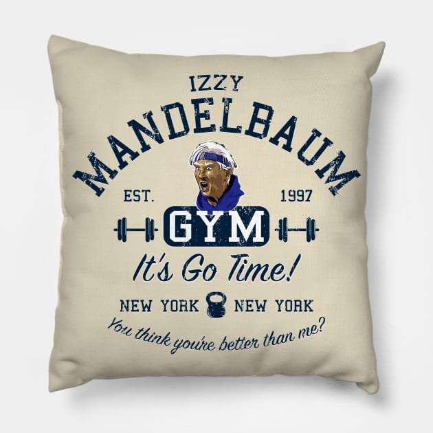 Izzy Mandelbaum Gym Lts Pillow by Alema Art