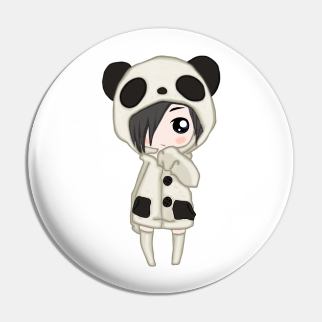 Panda Girl Pin by valentinahramov