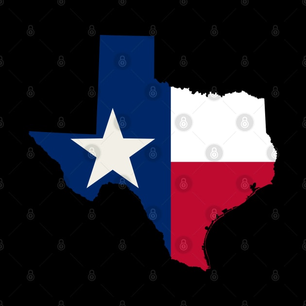 Texas Flag Map by Historia