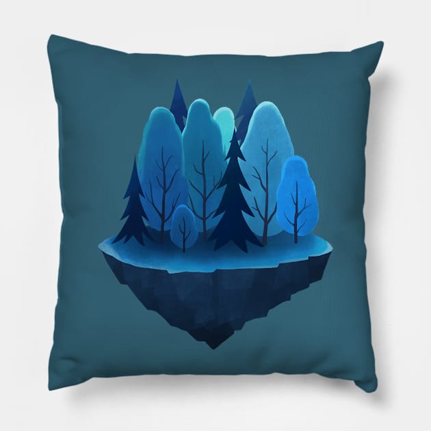 Floating Forest Pillow by hosta