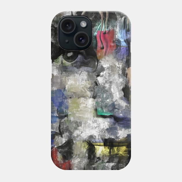 Abstract portrait painting Phone Case by rolffimages