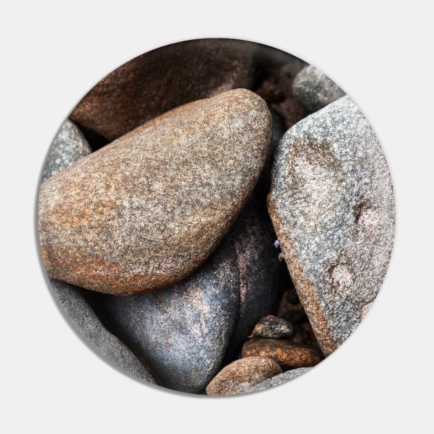 Cobble Stone High On Beach Edge - Alternative Pin by textural