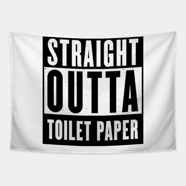 straight outta toilet paper Tapestry by thehollowpoint