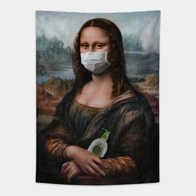 Corona Lisa Tapestry by NotoriousMedia