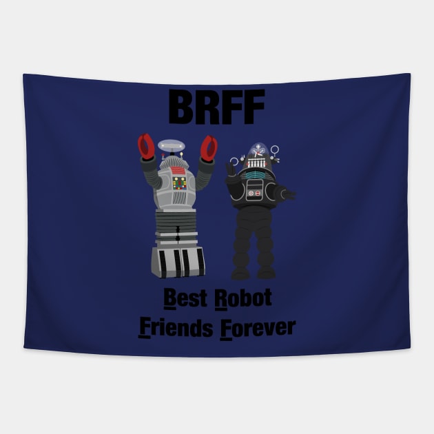 Best Robot Friends Forever Tapestry by Ed's Craftworks